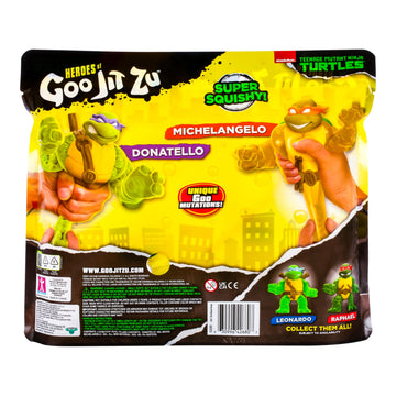 Heroes of Goo Jit Zu Teenage Mutant Ninja Turtles | Turtle Power Team Up 2-Pack | Super Squishy | Super Stretchy Toy Figures | D