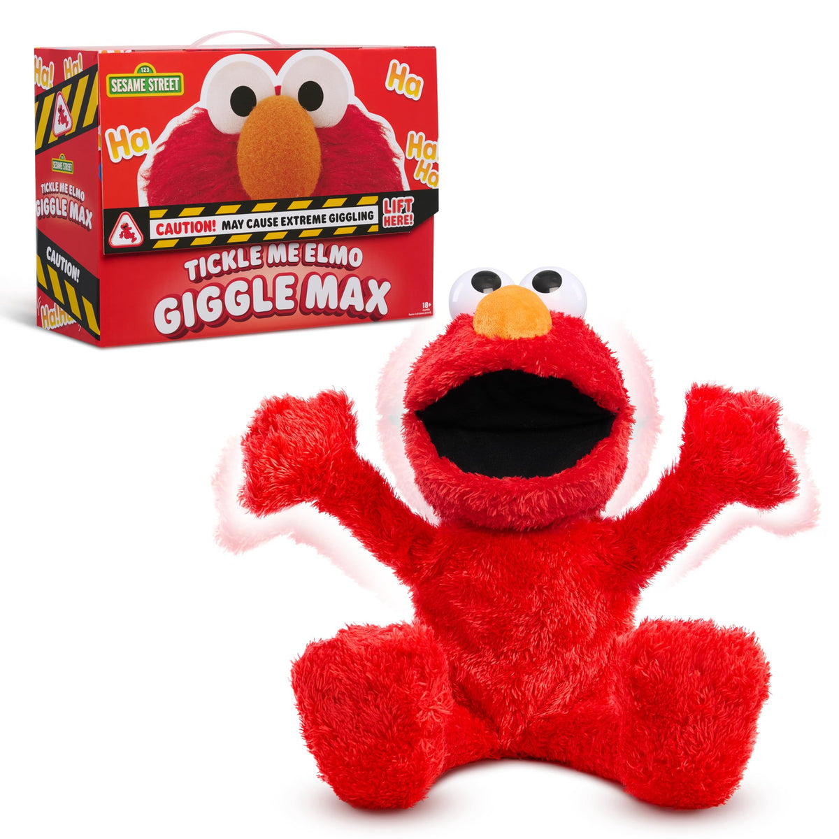 Sesame Street Tickle Me Elmo Giggle Max 18Inch Interactive Plush Toy