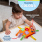 Buckle Toys - Bizzy Square - Learning Activity Game - Develop Motor Skills And Problem Solving - Occupational Therapy Toddler Travel Toy