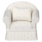 Dollhouse Sofa Armchair Upholstered, Miniature Living Room Furniture Chair, Fabric, Accessories For 6 Inch Dolls, 1/12 Scale