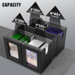 Kabinka 5 in 1 Deck Box for MTG Commander - Black Card Storage for 400+ Double-sleeved Cards, Dice Tray & 4 Magnetic Holders