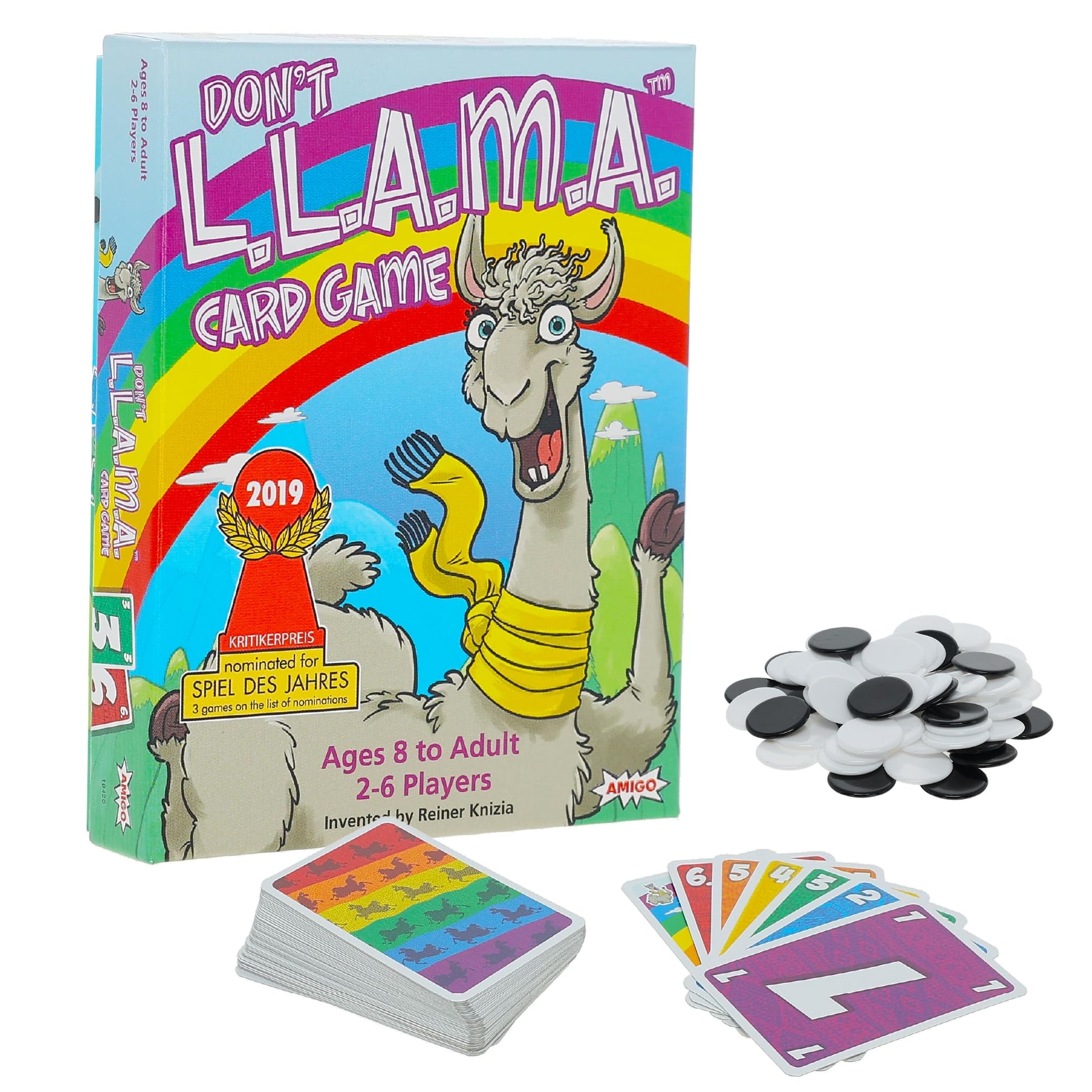 Amigo Games Don'T L.L.A.M.A. - Award-Nominated Llama-Themed Family Card Game By Reiner Knizia | Ages 8+ | 2-6 Players | Easy To Learn And Travel-Friendly