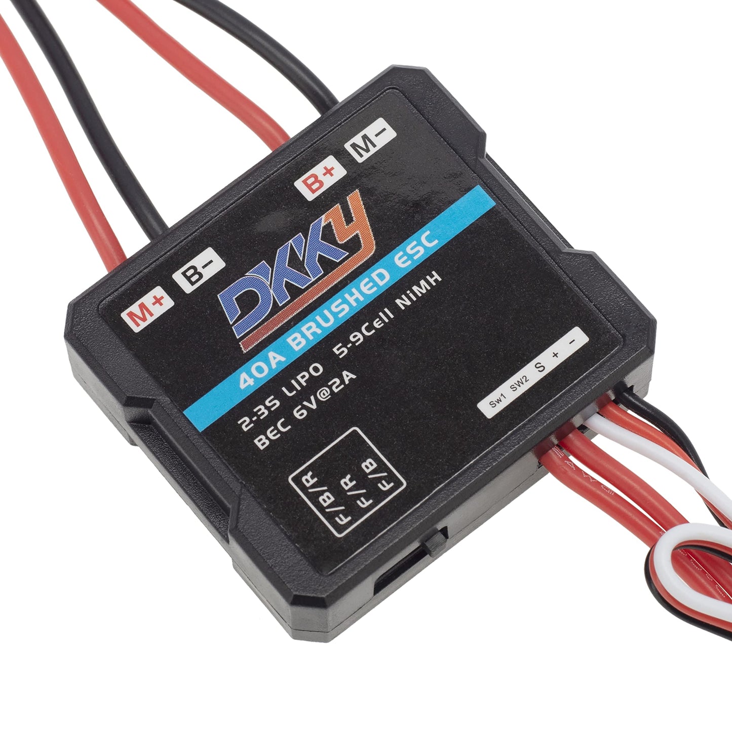 DKKY RC Brushed ESC 40A, RC Motr Electric Speed Controller for 1/16 1/18 1/24 RC Crawler SCX24 AX24 TRX4M FCX24 FCX18 RC Accesso