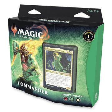 Magic The Gathering Zendikar Rising Commander Deck - Land's Wrath | 100 Cards | Red-Green-White | Model C77270000