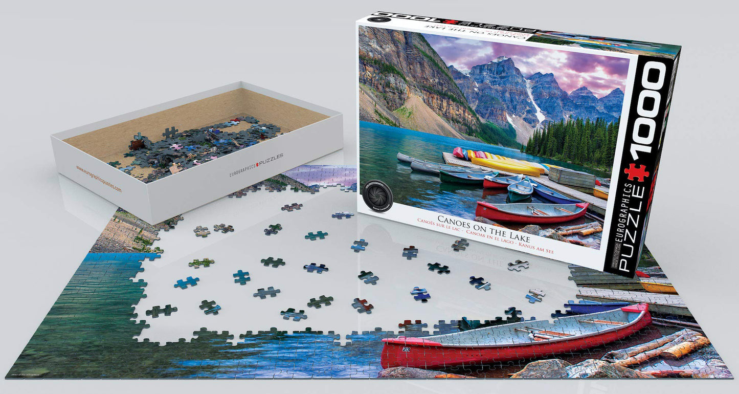 Eurographics Canoes On The Lake Jigsaw Puzzle (1000-Piece)