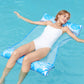 SLOOSH Hammock Pool Floats Adults, 4-in-1 Multi-Purpose Inflatable Pool Floaties Soft PVC Water Hammock Lounge (Blue)