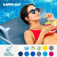 TRC Recreation Foam Swimming Pool Float Mat, 1.75” Thick, Vinyl, Metallic Blue, Model 802003000%