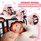 Lalala Baby Black And White Baby Toys - High Contrast Soft Sensory Book With Mirror For Newborn Development, Perfect Tummy Time