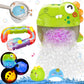 Toddler Bubbles Bath Toys, Light Up Bath Toy For Kids Age 1-3 Baby Bathtub Tub Toy Slide Track Dinosaur Bubble Machine Maker With Music Floating Animal Shower Toy Summer Outdoor Gift Boy Girl Age 2-5