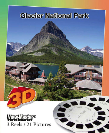 Glacier National Park - Viewmaster Reels - 21 3D Images - 3 Reel Set