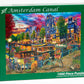 Vermont Christmas Company 'Amsterdam Canal' Jigsaw Puzzle 1000 Piece - Large Pieces - Fully Interlocking & Randomly Shaped Pieces