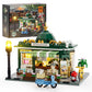 Funwhole Newsstand Lighting Building Bricks Set - City Town Life Newsstand Led Light Construction Building Model Set 556 Pcs For Adults And Teen