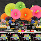 Hegbolke 80s Party Supplies - 20-81Pcs Plates, Napkins, Tablecloth, Forks Set for 80s Theme Birthday Party Decorations