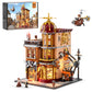 Funwhole Steampunk Flying Club Lighting Building-Bricks Set - 1871 Pcs Modular Building Blocks Display Collectible Set For Adults