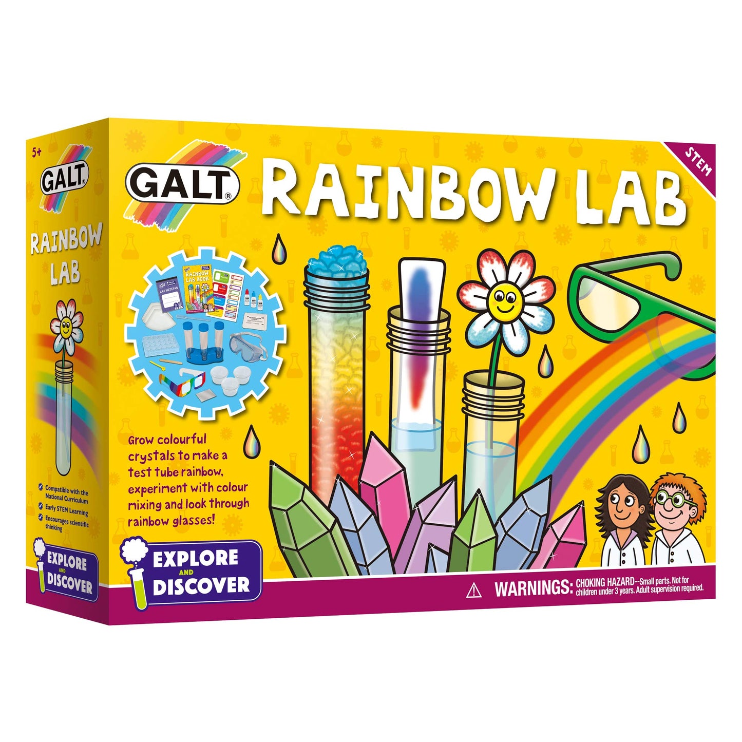 Galt Toys, Rainbow Lab, Science Kits For Kids, Ages 5+, Multicolor