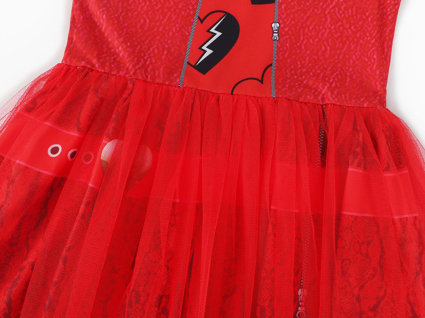 Wonderbabe Descendants Red Costume For Kids Bridget Pink Dress Red Descendants Costume Princess Halloween Dress Up Birthday Party Gift Size 5-6T