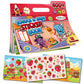 HORIECHALY Sticker Books for Toddlers 2-4 Years, Scratch and Sniff Kid Sticker Book with 12 Scenes & 400+ Scented Food Stickers,