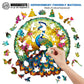 Woodbests Wooden Jigsaw Puzzle For Adults, Mandala Peacock Puzzle (M, 190Pcs, 11.8'X11.1') Beautiful Wooden Box, Puzzle Wood Unique Shape, Birthday Gifts For Adults And Kids Family Game