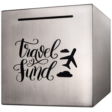 Piggy Bank Made Of Stainless Steel, Piggy Banks For Adults Coin Bank,Can Only Save The Piggy Bank That Cannot Be Taken Out (5.9'X5.9'X5.9')