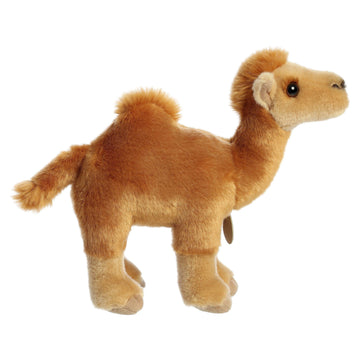 Aurora® Realistic Miyoni® Dromedary Camel Stuffed Animal - Lifelike Detail - Cherished Companionship - Brown 11 Inches