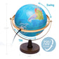 Sjsmartglobe With Interactive App & Led Illuminated Constellations At Night, Us-Patented Stem Education 10' World Globe With Detailed Map