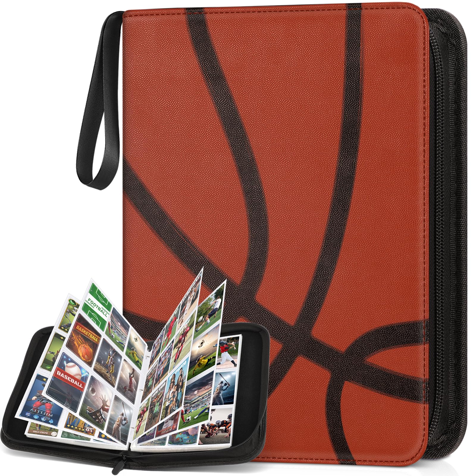 900 Pockets Basketball Trading Card Binder  Sports Card Binder enhanced Basketball Card Holder Fit for Football Baseball Sports Card  MTG Game Cards