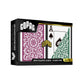 Copag 1546 Design 100% Plastic Playing Cards, Poker Size (Standard) Green/Burgundy (Jumbo Index, 6 Sets)