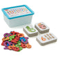 Likee Alphabet Number Flash Cards Wooden Letter Puzzle Abc Sight Words Match Games Counting Board Preschool Educational Montessori Toys For Toddlers Boys Girls 3+ Years (36 Cards& 37 Block)