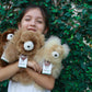 Alpacanext Soft And Cuddly Baby Alpaca Teddy Bear - 12 Inch. Premium Alpaca Stuffed Animal Handmade On Genuine Alpaka Fur. Cute Bear (12 Inches, White & Brown)