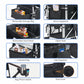 Stroller Wagon For 4 Kids, Wagon Cart Featuring 4 High Seat With 5-Point Harnesses And Adjustable Canopy, Foldable Double Push B