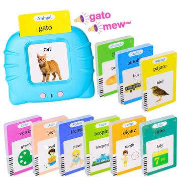510 Spanish Flash Cards For Kids 3+Years,Pocket Speech For Toddlers,Autism Sensory Toys,Learning Montessori Toys,Speech Therapy