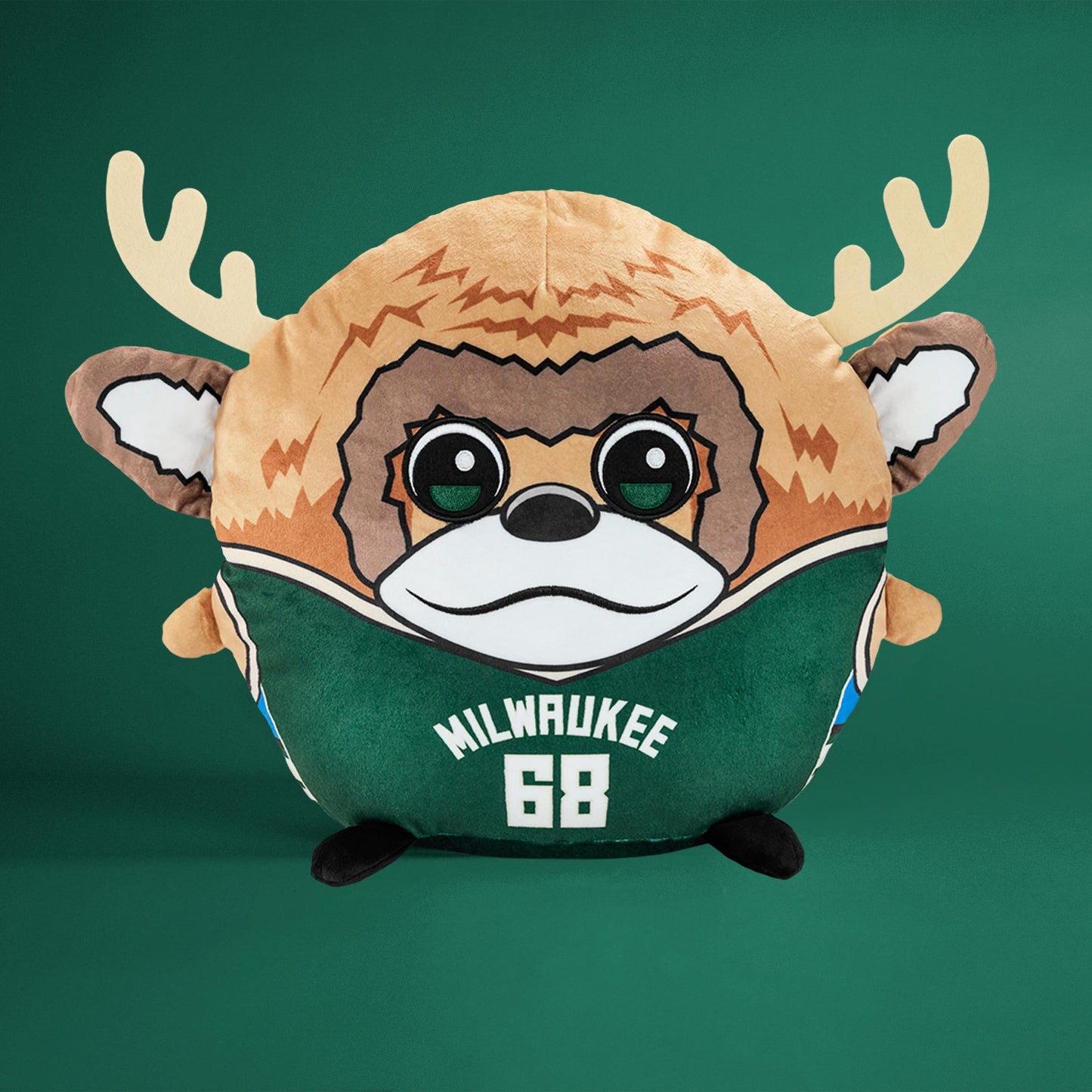 Sleep Squad Milwaukee Bucks Bango 12'' Mascot Kiri Cloud Plushie - Official Nba Plush