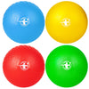 Homotte 4 Colors Playground Balls For Kids 3+ And Adults, 8.5 Inch Kick Balls, Four Square Dodge Balls Set For Outdoor Yard Lawn