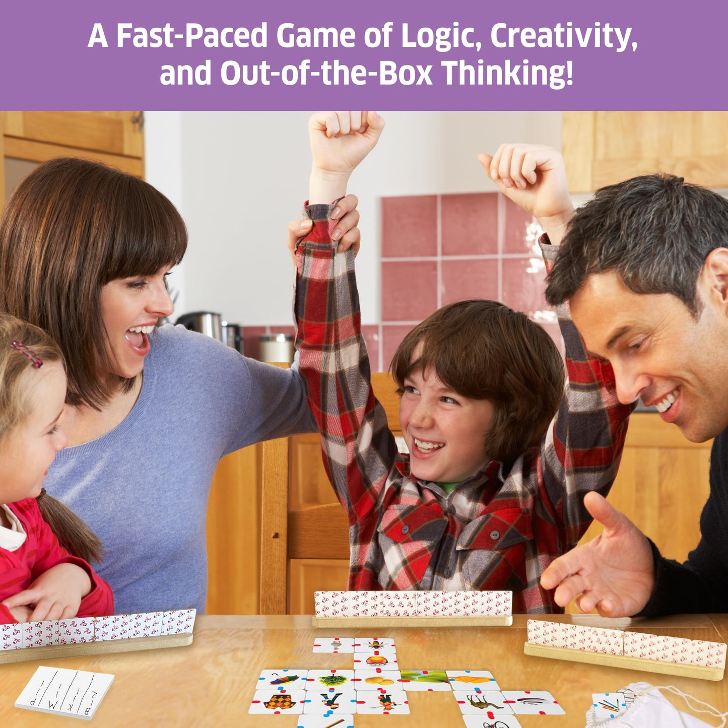 Chalk and Chuckles Why Connect Logic & Language Game, 267x216mm, Cardboard, Multicolor, Model CC-017, for Ages 6-12