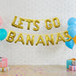 16 Lets GO Bananas Letter Banner Balloons for Tutti Frutti Balloon, Fruit Birthday Party, Twotti Frutti Birthday Decorations, Tu
