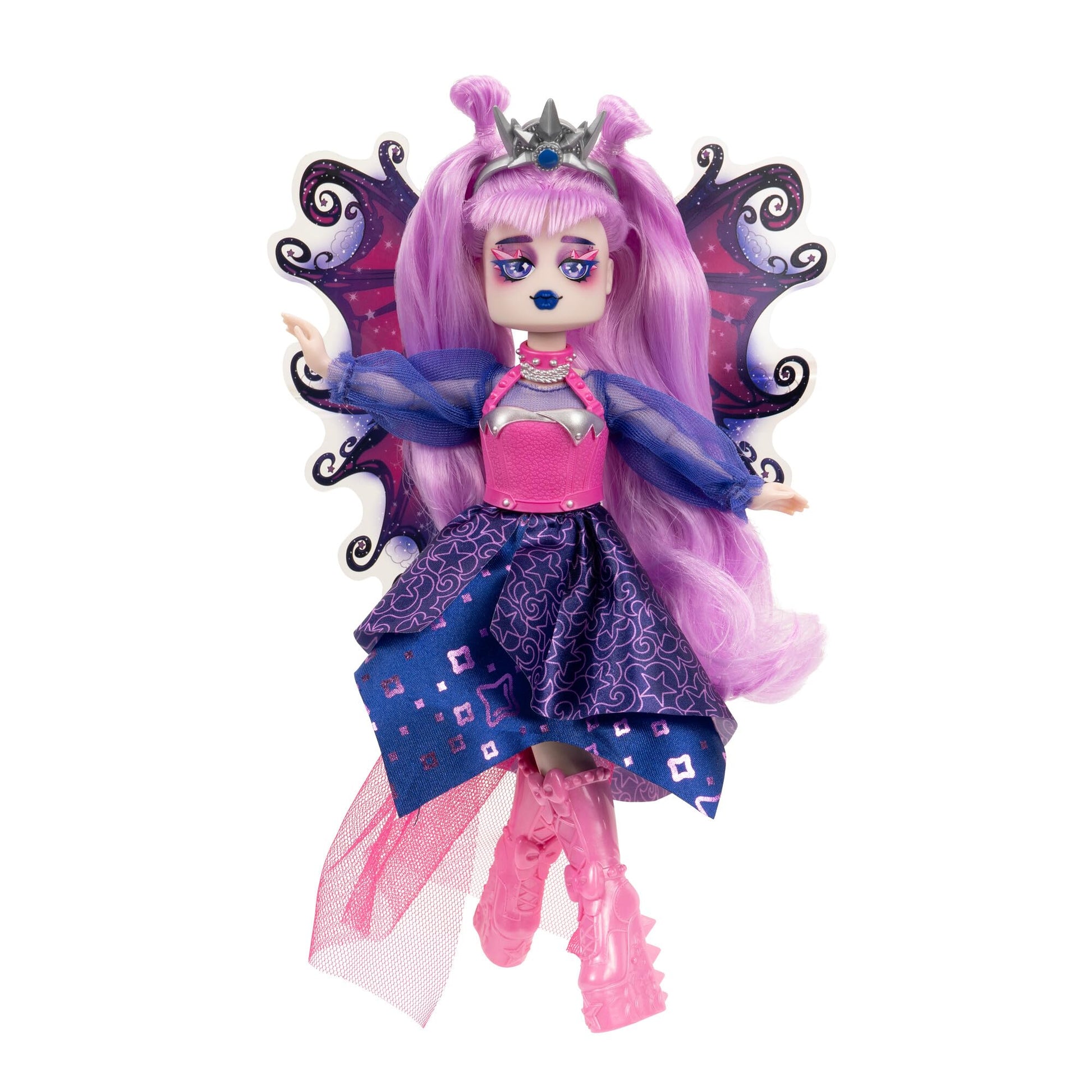 Royale High 9  Fashion Doll - Avrilla The Dark Fairy  Wave 1  Series 1 - Fairy Journal  Comb  and Virtual Item Code Included - Ages 5+-New