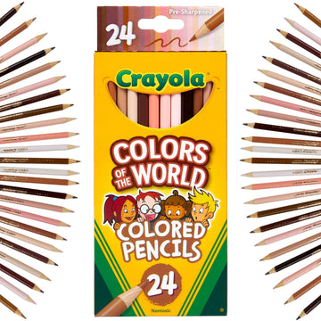 Crayola Colors of the World Bulk Colored Pencil Set - 6 Packs (24ct), Skin Tone Kids Colored Pencils for Kids, School Supplies