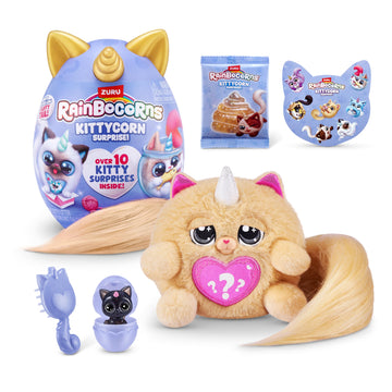 Kittycorn Surprise Series 3 (Persian) By Zuru, Plush Toy, Collectible Plush Stuffed Animal, Slime, Surprise Eggs For Girls