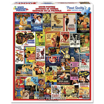 White Mountain Puzzles - Classic Movie Posters - 1,000 Piece Jigsaw Puzzle