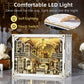 Minicity Book Nook Kit, Diy Miniature Dollhouse Booknook Kitwith Led Light Gifts For Book Lovers (Library Of Gods Max)