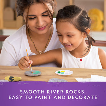 National Geographic Rock Painting Kit - Arts And Crafts Kit For Kids, Paint & Decorate 15 River Rocks With 10 Paint Colors & More Art Supplies, Outdoor Toys For Girls And Boys, Easter Basket Stuffers