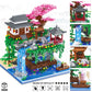 Vziimo Cherry Blossom Bonsai Tree Building Set, Architecture Of Peach Blossom Pond Building Set, Collectible Models Gifts For Teens Adults 14+ (3320 Pcs)