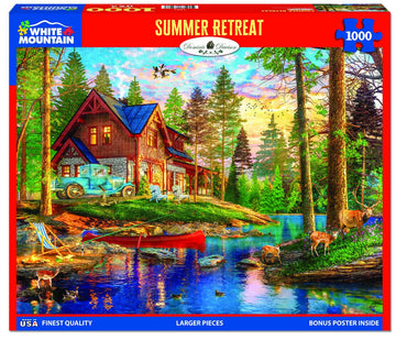 White Mountain Puzzles - Summer Retreat - 1000 Piece Jigsaw Puzzle For Adults & Kids - Fun Family Activity - 24''X30''