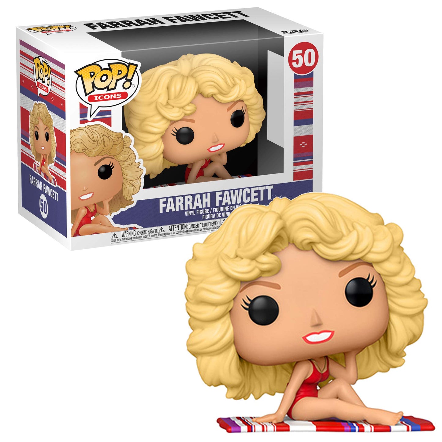 Funko Pop! Icons: Farrah Fawcett Vinyl Figure