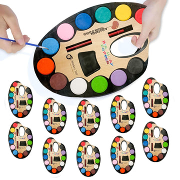 Birthday Popper 10 Pcs Water Colour With Paint Brush - Birthday Return Gift For Kids Of All Age Groups