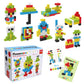 Picassotiles 0.5    Pixel Magnetic Puzzle Cube 100 Piece Mix & Match Cubes Sensory Toys Steam Education Learning Building Block