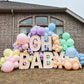 Bezente Pastel Balloons Latex Party Balloons 36 Inch - 8 Pack Jumbo Spring Macaron Balloons Large Round Latex Balloons For Birth