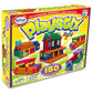 POPULAR PLAYTHINGS Playstix Construction Toy Set, 150 Piece STEM Kit, Original Version, Model 90000, Durable Building Blocks