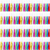 LCPQMZGH 120 Pcs Gold Noise Makers, Metallic Fringed Noise Makers for New Year Party Favor Supplies (Multicolour)