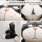 Juju GOODS Lucifer Cat Plush - Large 26" Black Stuffed Animal - PP Cotton Plushie